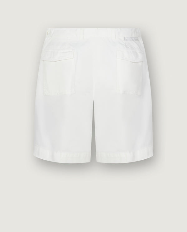 Pauw Geplooide Katoenen Shorts - Wit