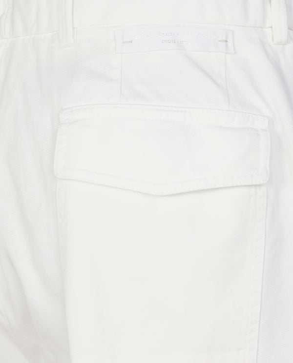 Pauw Geplooide Katoenen Shorts - Wit