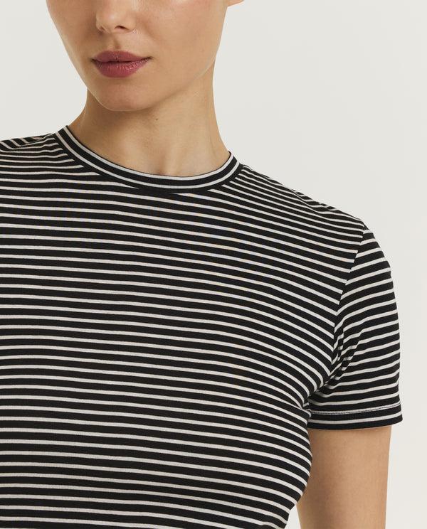 pauw Gestreept Lana T-Shirt - Zwart