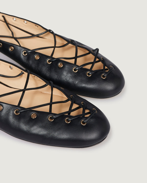 pauw Ghillies Ballerinas - Zwart