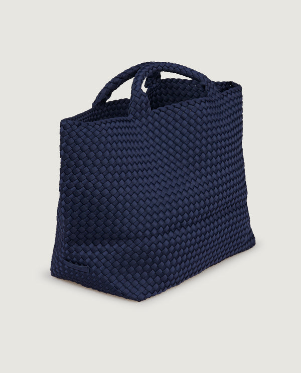 pauw Grote geweven shopper - Donkerblauw