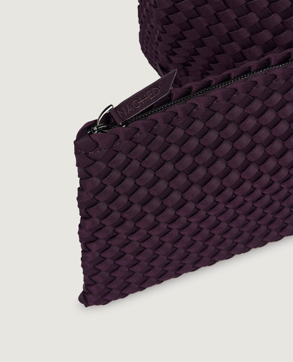 Pauw Grote Geweven Shopper - Paars