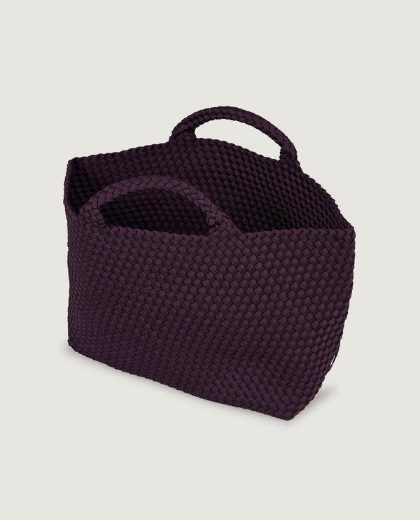 Pauw Grote Geweven Shopper - Paars