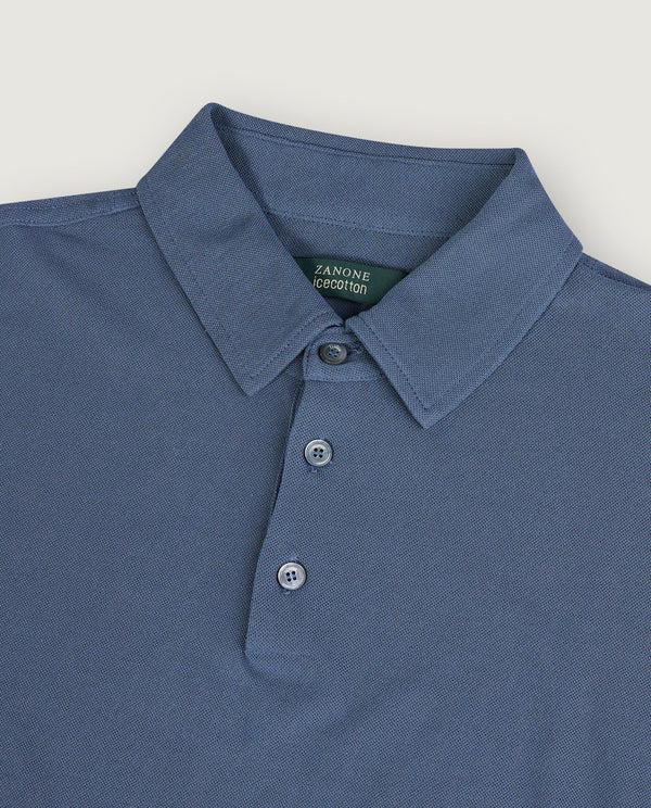 pauw Ice Cotton Pique Polo - Blauw