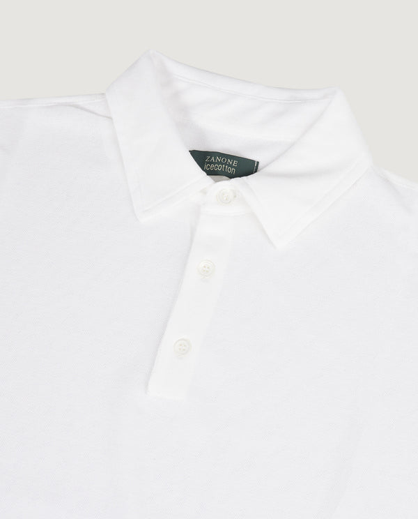pauw Ice Cotton Pique Polo - Wit