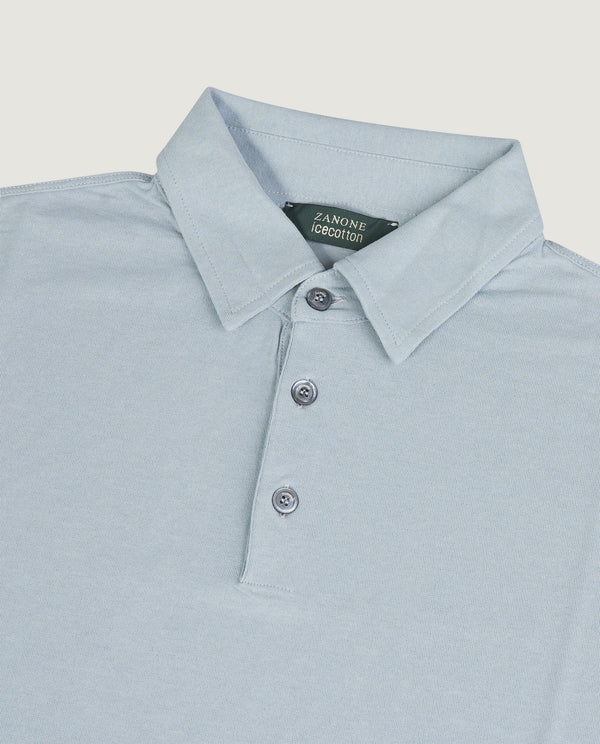 pauw Ice Cotton Polo - Lichtblauw