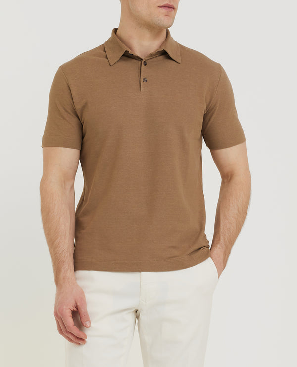 pauw Ice Cotton Polo - Lichtbruin