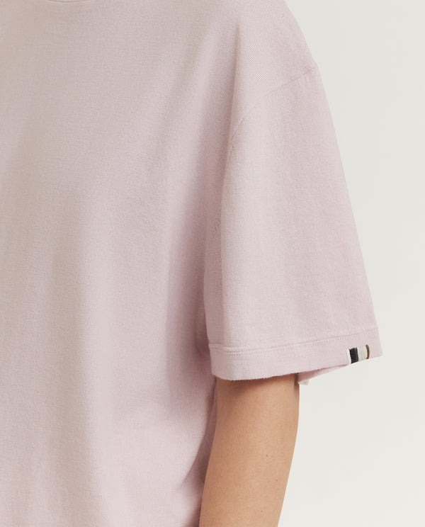 pauw Katoen-Cashmere T-Shirt - Roze