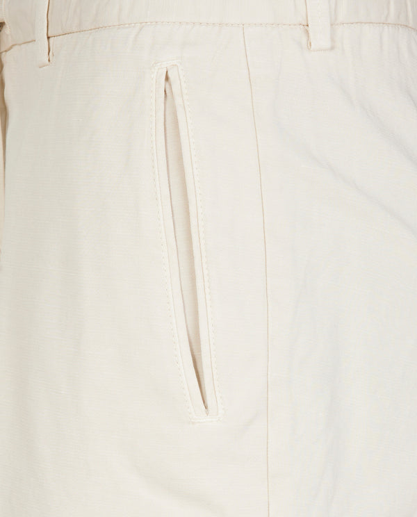 Pauw Katoen Linnen Shorts - Lichtbruin