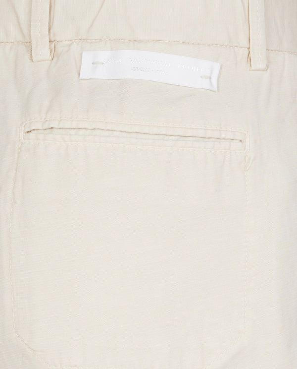 Pauw Katoen Linnen Shorts - Lichtbruin