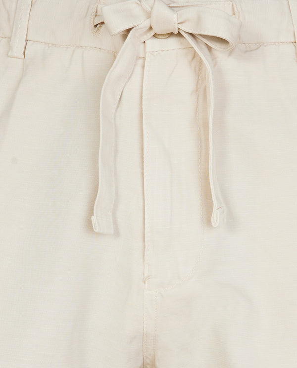 pauw Katoen Linnen Shorts - Lichtbruin