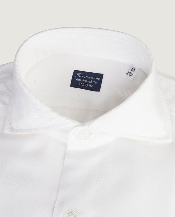 pauw Katoen Linnen Twill Shirt - Wit