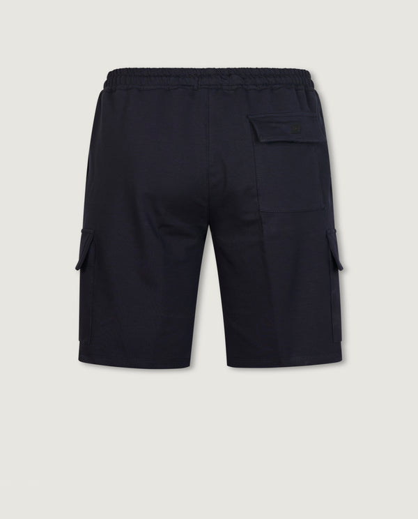 Pauw Katoen Mix Cargo Shorts - Donkerblauw