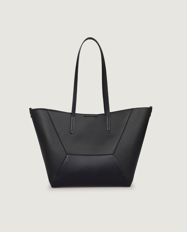 Pauw Lederen Duo Tas - Zwart