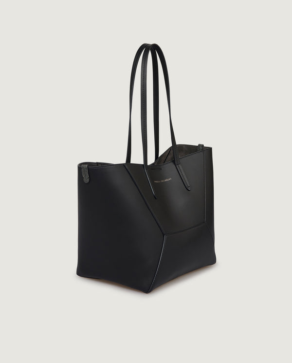 pauw Lederen Duo Tas - Zwart