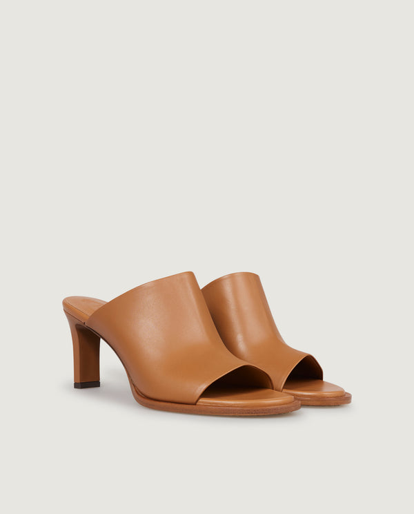 Pauw Lederen Mules - Lichtbruin