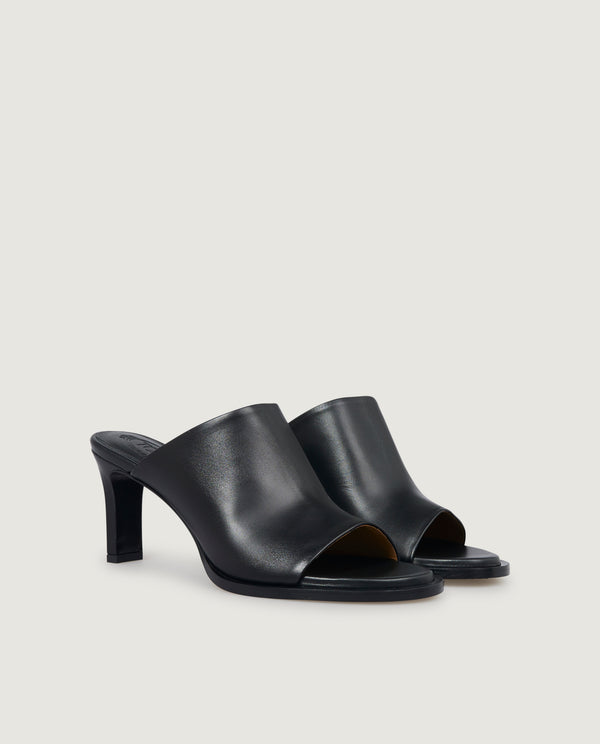 Pauw Lederen Mules - Zwart