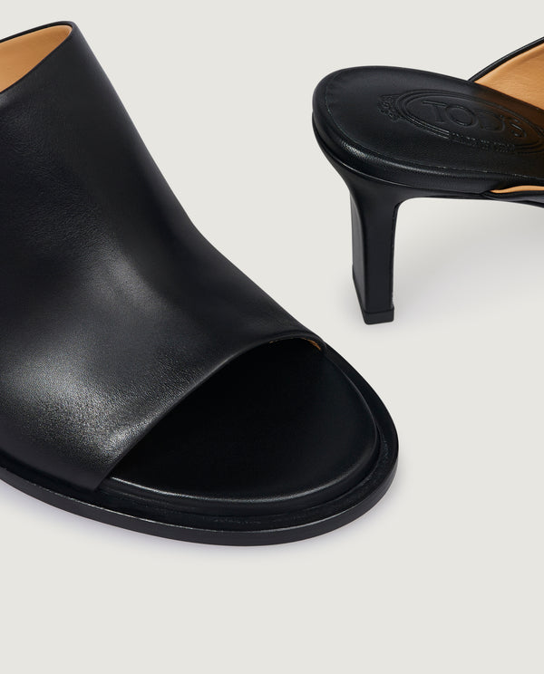 pauw Lederen Mules - Zwart