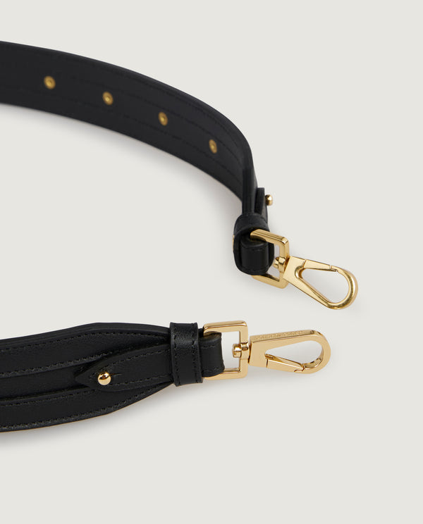 Pauw Leren Schoudertas Riem - Zwart