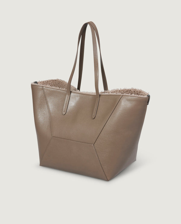 Pauw Leren Shopper - Bruin