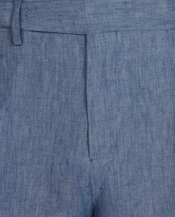 pauw Linnen Korte Broek - Blauw