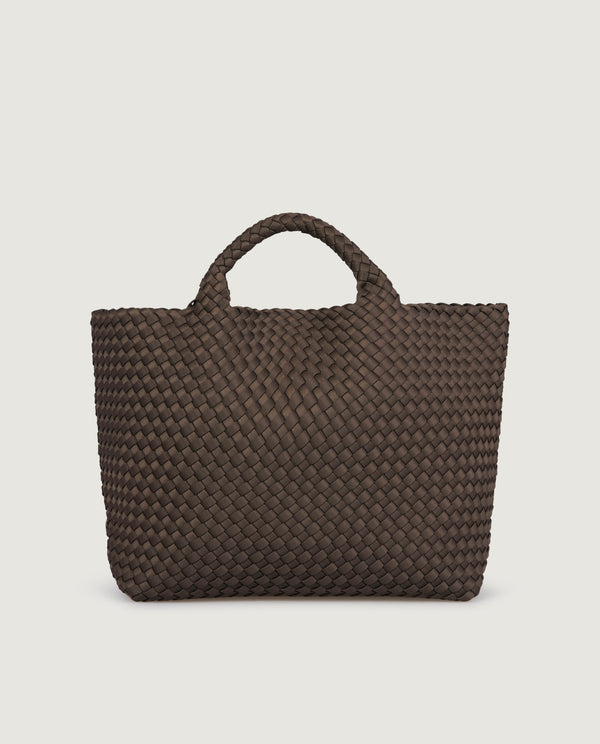 Pauw Medium Geweven Shopper - Bruin
