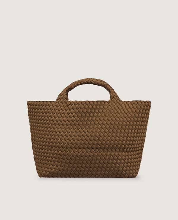 Pauw Medium Geweven Shopper - Bruin