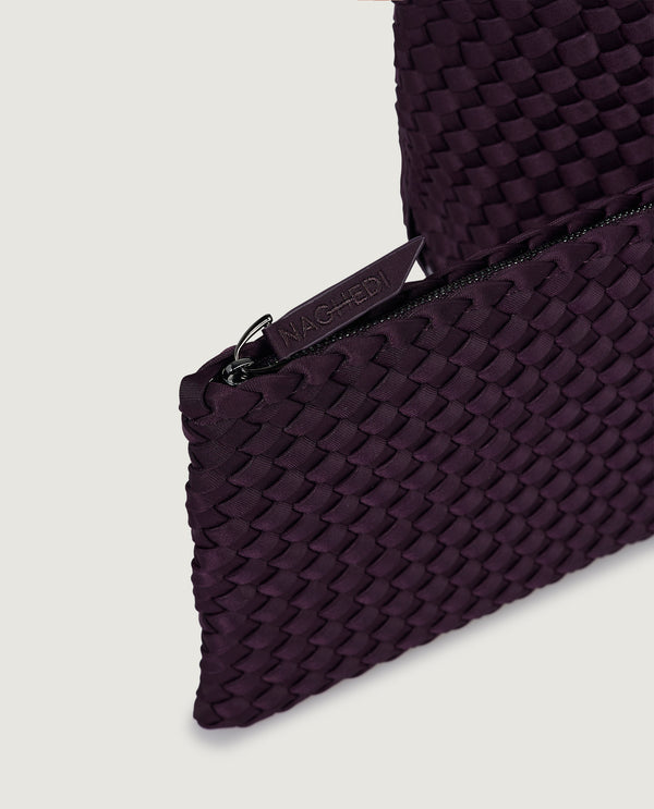 Pauw Medium Geweven Shopper - Paars