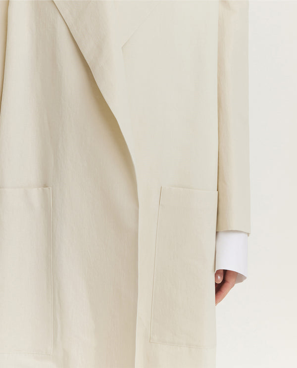 pauw Moderne Trenchcoat - Ecru