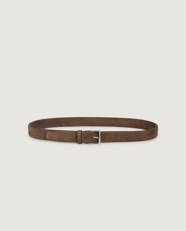 pauw Nubuck Leren Riem - Bruin