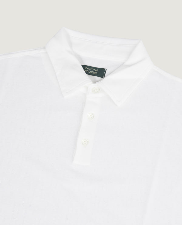 pauw Pique Ice Cotton Polo - Wit