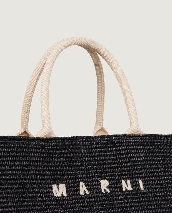 Pauw Raffia Shopper - Zwart