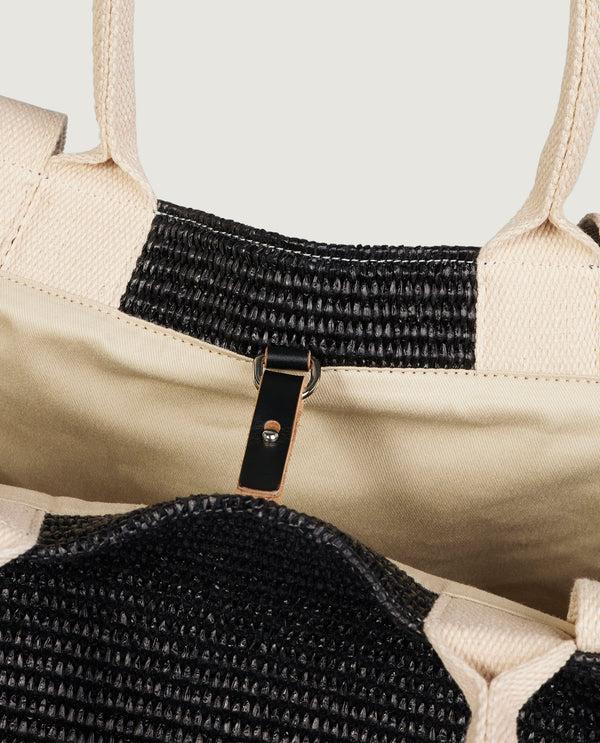 Pauw Raffia Shopper - Zwart