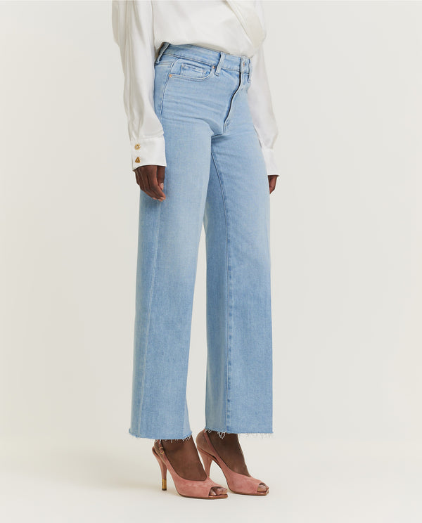 Pauw Rechte Cut-off Jeans - Lichtblauw