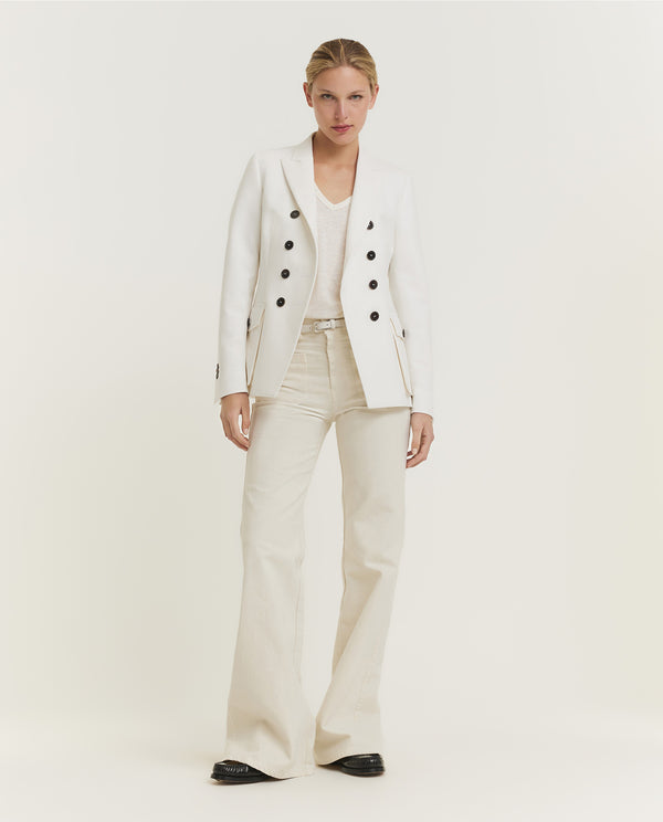 Pauw Relaxed V-hals Top - Wit