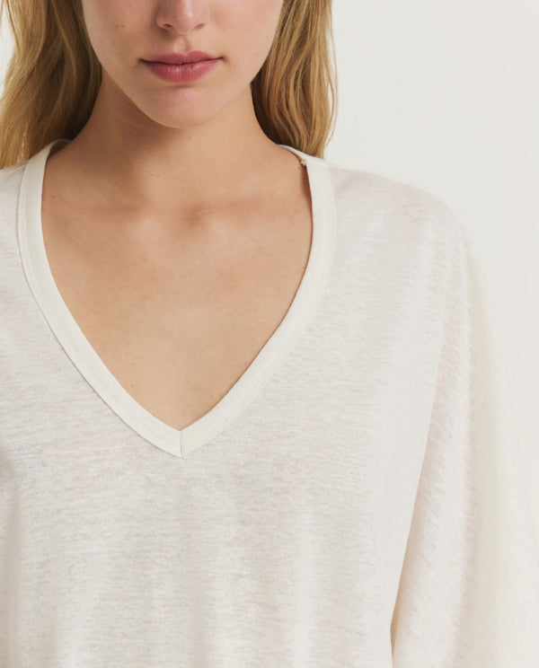 pauw Relaxed V-hals Top - Wit