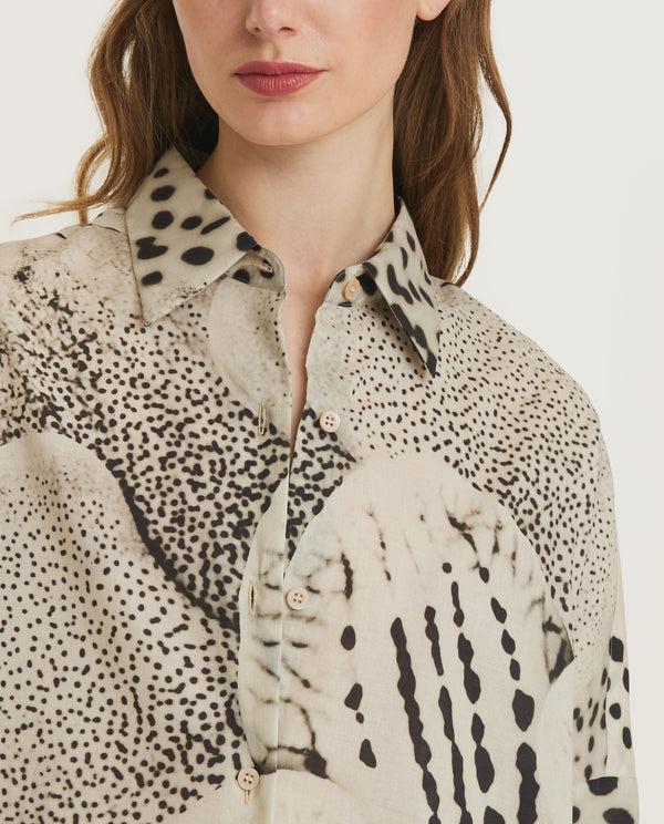 pauw Spotted Voile Shirt - Ecru