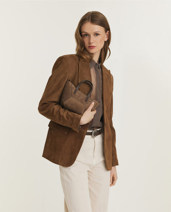 pauw Suede Duo Tas - Bruin