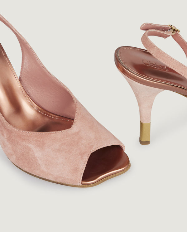 pauw Suede Flower Sandal - Roze