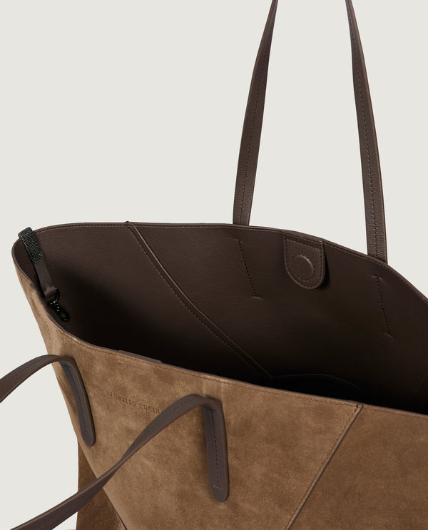 Pauw Suède Shopper - Bruin