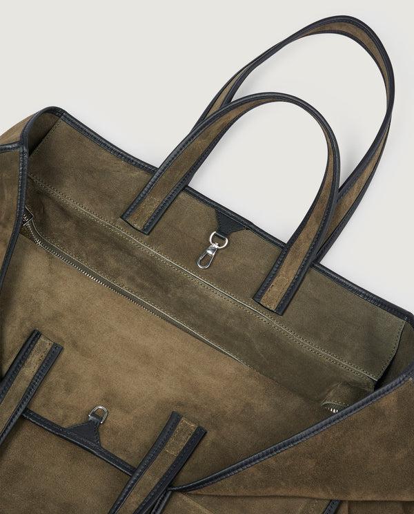 Pauw Suède Tote Tas - Groen