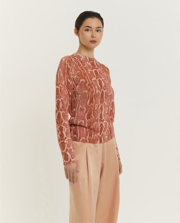 Pauw Tanna Patterned Sweater - Oranje