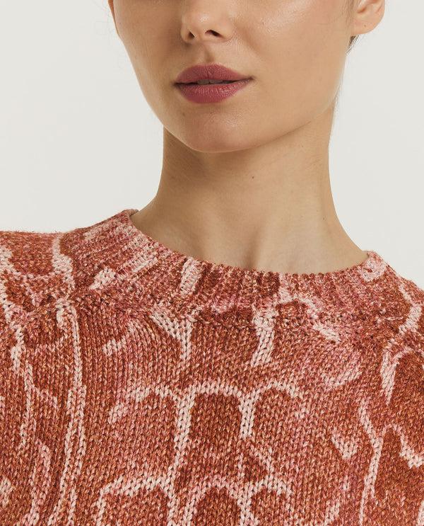 pauw Tanna Patterned Sweater - Oranje