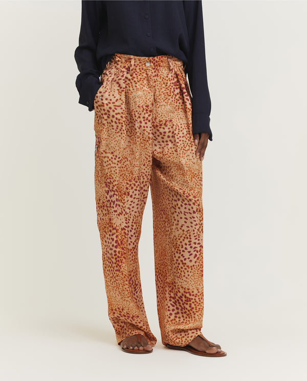 pauw Vloeiende Bandplooi Broek - Oranje