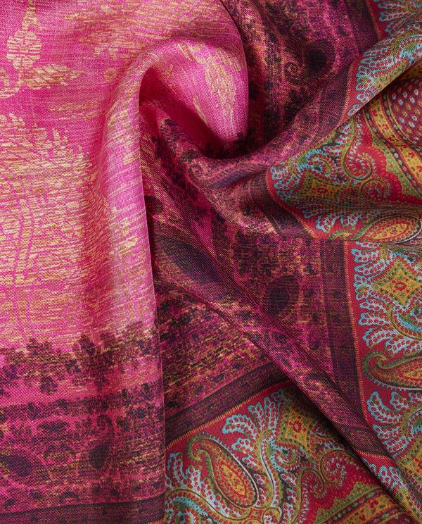 pauw Zijden Shawl - Roze