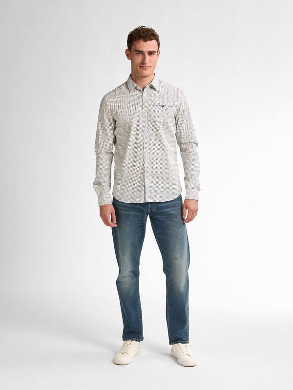 Petrol Industries All-over Print Overhemd Marinafront