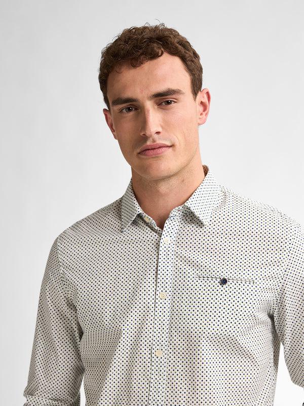 Petrol Industries All-over Print Overhemd Marinafront