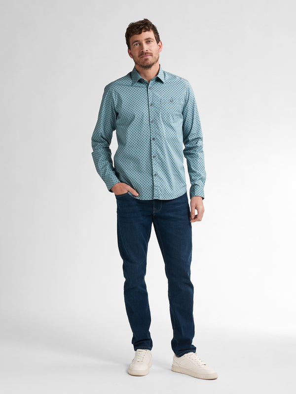 Petrol Industries All-over Print Overhemd Seacrestview