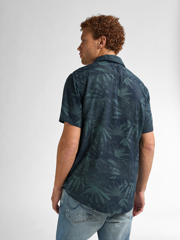Petrol Industries All-over Print Overhemd Seafoamview