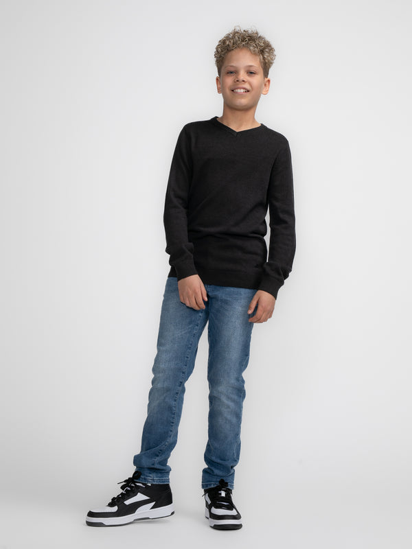 Petrol Industries Fijngebreide V-hals Trui Kotzebue